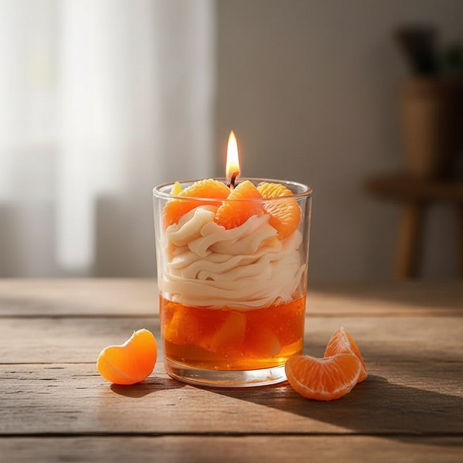 Bougie Fleur d'Oranger Éclatante, bougie gourmande parfumée Candle & Scent