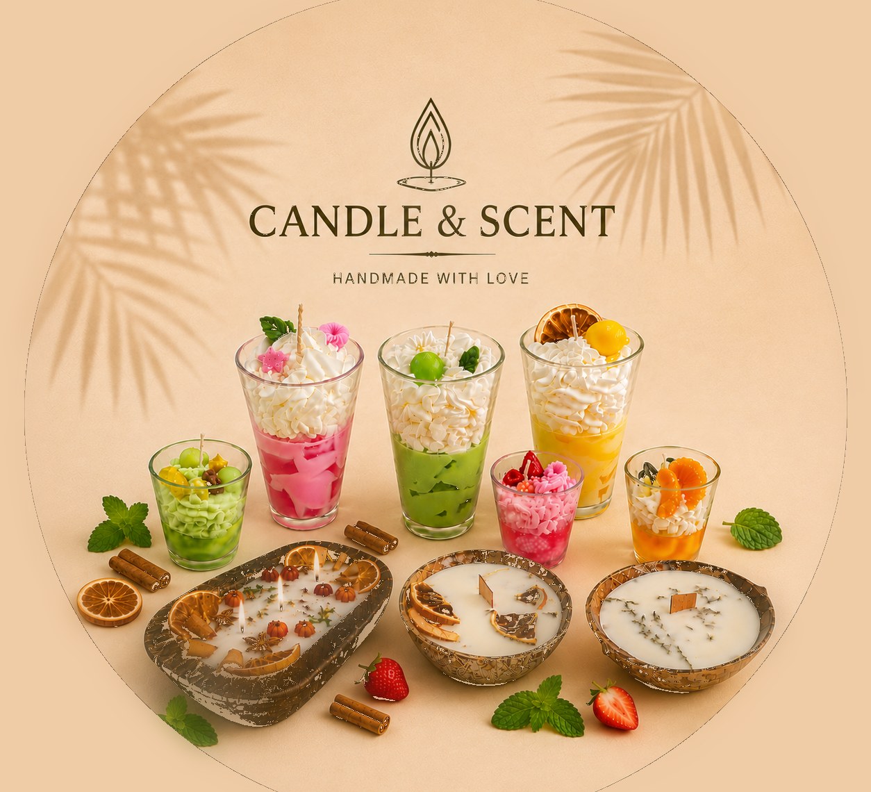 Candle & Scent — Handmade with love. Collection de bougies parfumées faites main.
